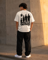 ZELIX bone tee on model